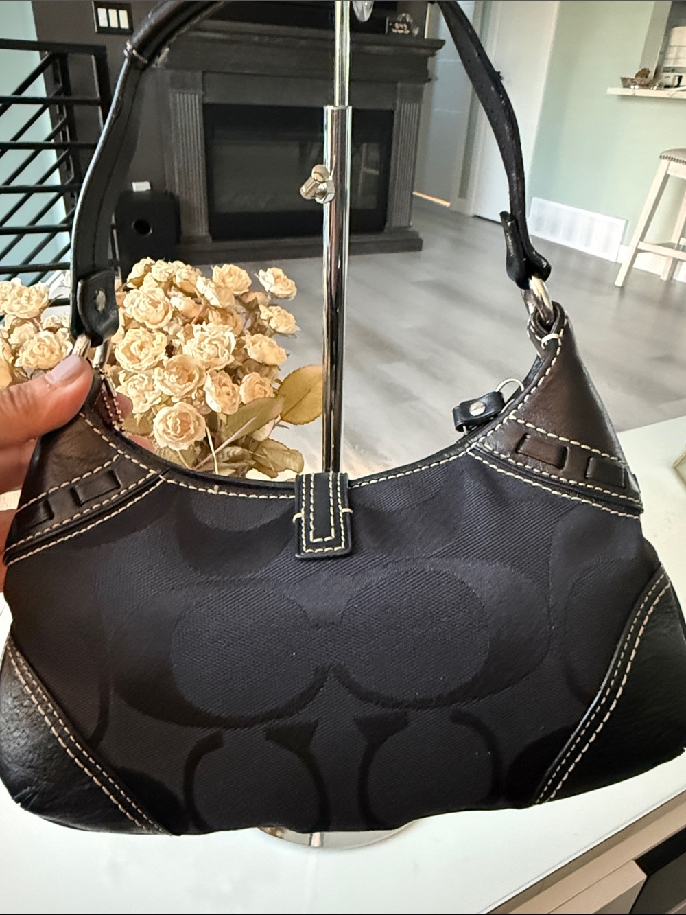 2006 Coach Hamptons Signature Python Mini Hobo - Picture 11 of 16